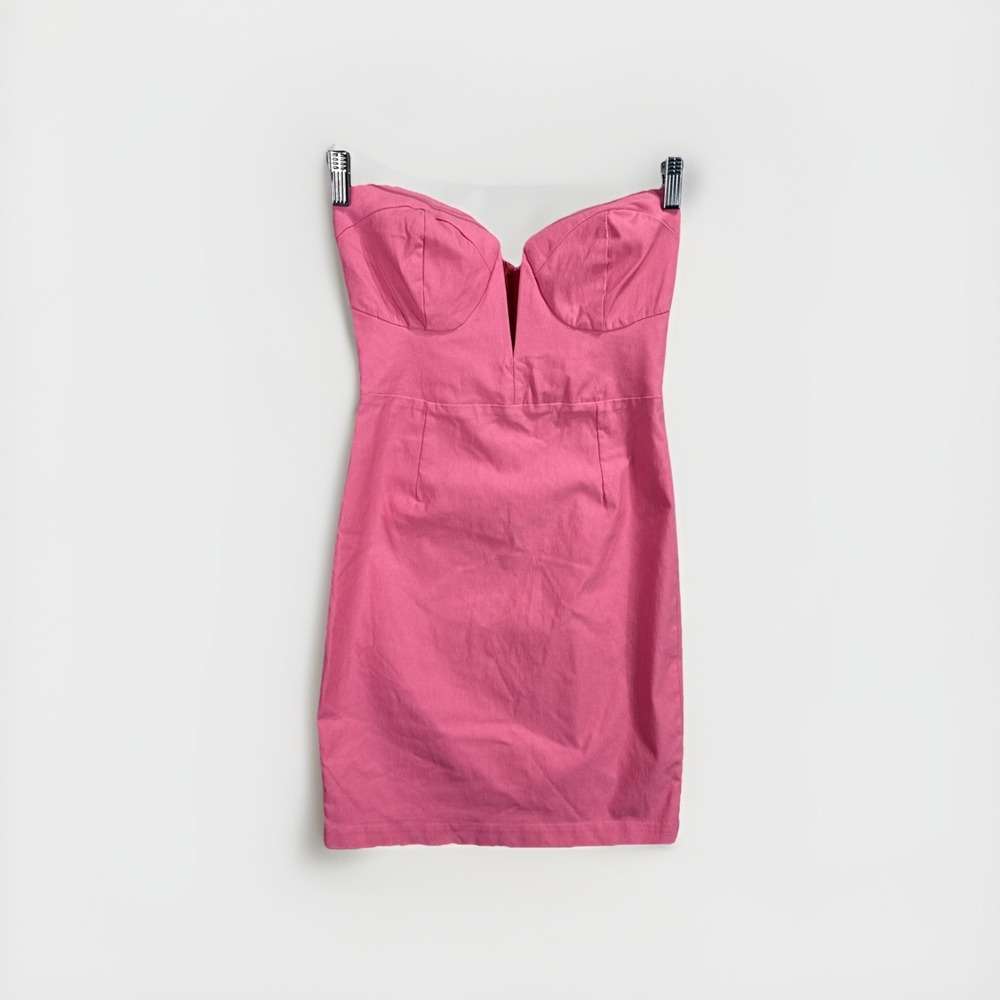 Lulus Women's Size Large Pink‎ Strapless Mini Dress Sweetheart Neckline Cocktail